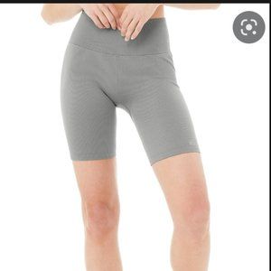 Alo Seamless Ribbed High Waist Bike Shorts
